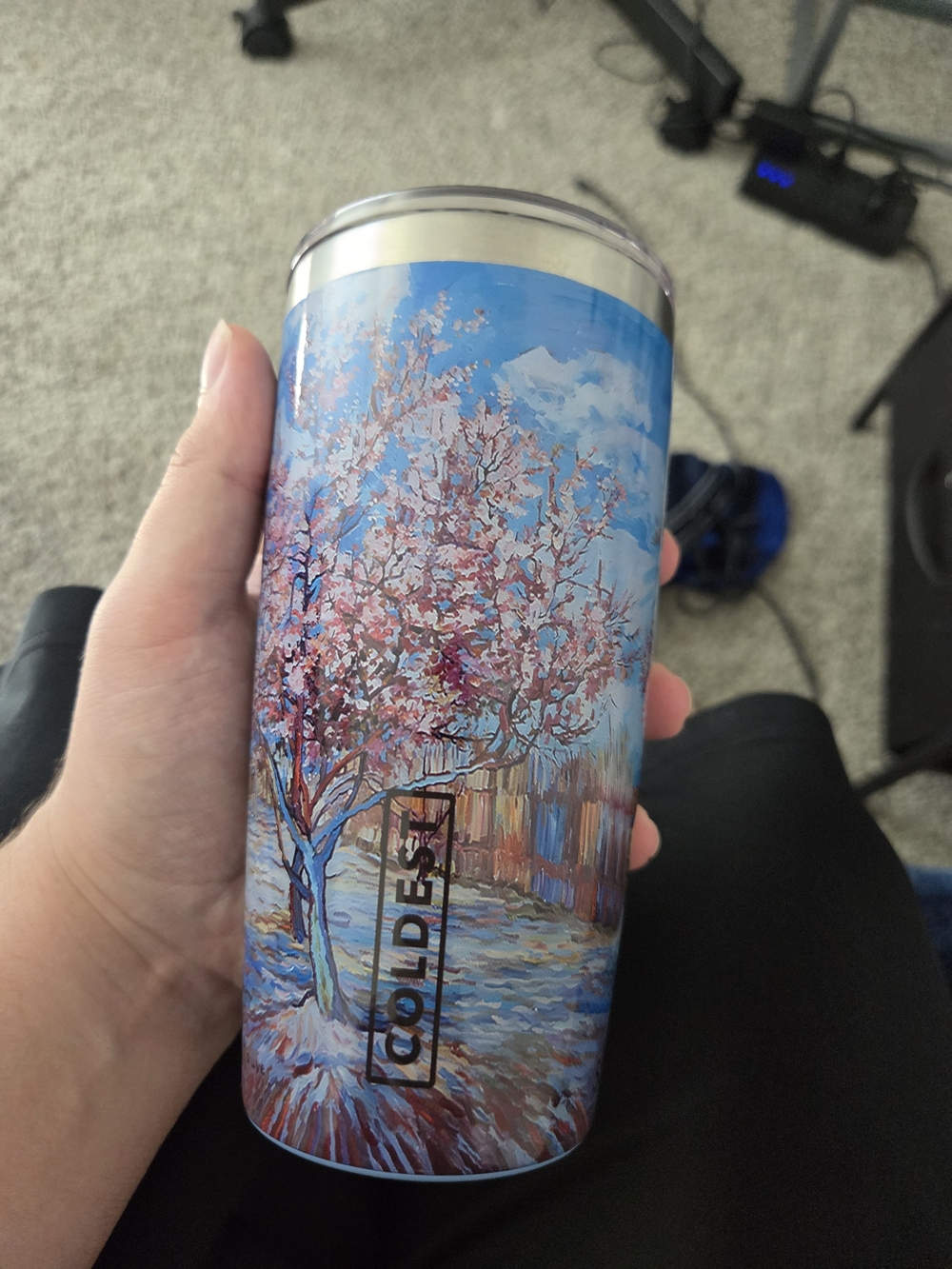 20 Oz Pink Peach Tree